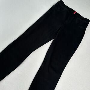 Spanx Women's Size M Jean-ish Stretch Ankle Leggings Cotton Blend Black 20018